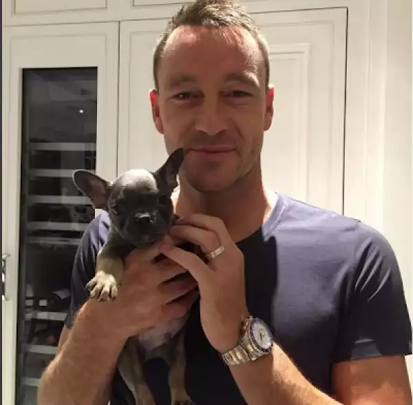Photos: Meet Chelsea Captain John Terry Gets New Pet And Named It After His Club